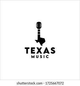 Texas Music Vector Logo Design Abstract