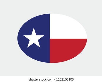 Texas national flag circle shape country emblem states symbol