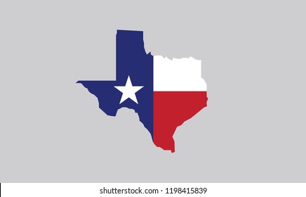 Texas outline map state shape USA country 