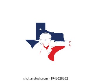 texas photography icon logo design template