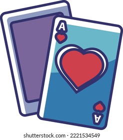 Texas Poker, das rote Ass ist eine relativ große Karte, jeder, der gerne Karten spielen, mag dieses hier