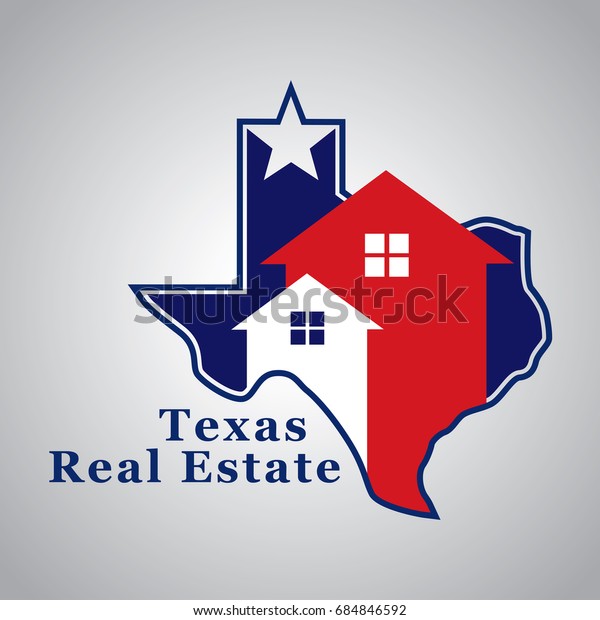 Texas Real Estate 3 Logo Template Stock Vector (Royalty Free) 684846592