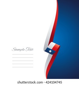 Texas right side brochure cover vector