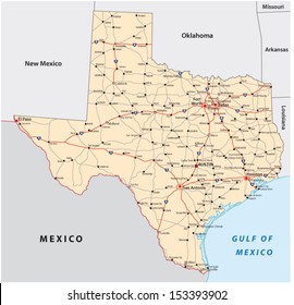 texas road map