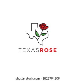 Idee von Texas und Rosenlogo 