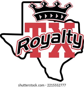 Texas Royalty (Bearbeitbare Datei) - Vektorgrafik