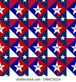 Texas San Antonio Flags Seamless Pattern Stock Vector (Royalty Free ...