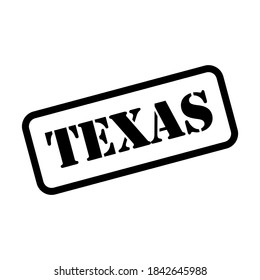 Texas-Zeichen im Stempelstil, Vektorgrafik