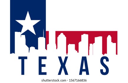 Houston Skyline Silhouette Background Vector Illustration Stock Vector ...