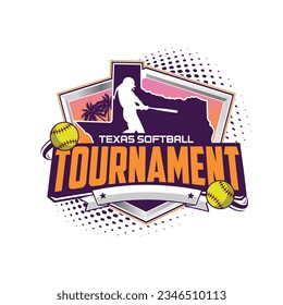 Texas Softball Tournament Logo on white background