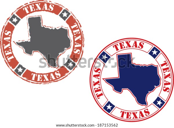 Texas Stamps Stock Vector Royalty Free Shutterstock