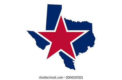 Texas Star Icon, Inspiration For Logo Banner Background Symbol And Poster