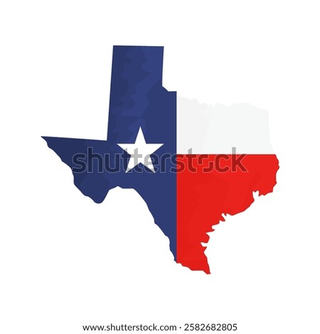 Texas state map with natural texture. Texas Independence Day. American states. capital city of Austin