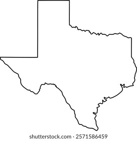 Texas State Map Outline icon design