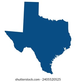 Texas state map. Map of the U.S. state of Texas.