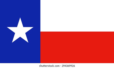 Texas state national flag. Vector EPS8
