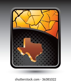 Texas-Zustand auf gebrochenem Hintergrund