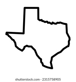 texas state silhouette vector file eps 10