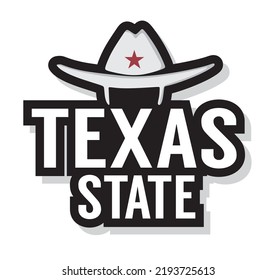 Texas State White Hat Stock Vector (Royalty Free) 2193725613 | Shutterstock