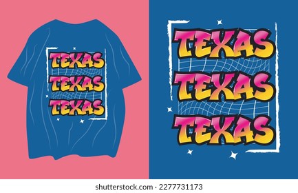 Texas Streetwear Design; Creative Streetwear Shirt Concept
