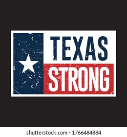 Texas Strong tshirt design vector 
