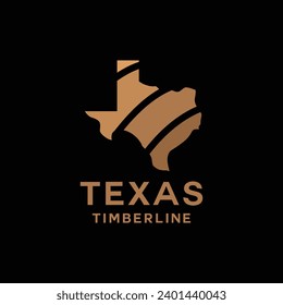 Texas Timberline Logo Vector Design illustration Emblem