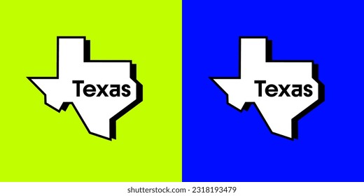 Texas trend logo vector concept, icon, element, and template for company