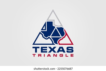 Texas triangle vector logo graphic
