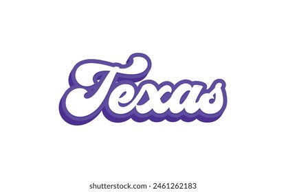 Texas typography design for tshirt hoodie baseball cap jacket and other uses vector