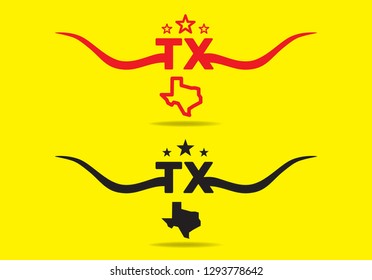 Texas USA state logo concept, Vector EPS 10.