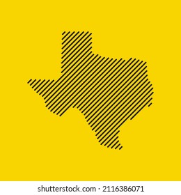 Texas, USA tech digital logo vector icon. Texas map outline.