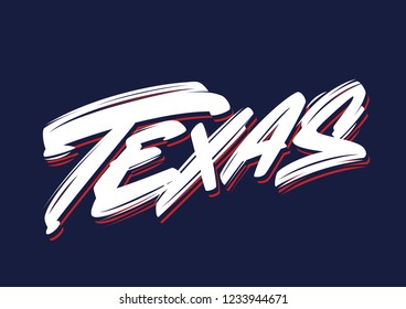 Texas vector lettering logo sign element