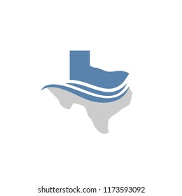 Texas Wave Beautiful Logo Symbol