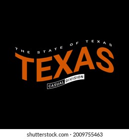 Diseño de escritura de Texas, adecuado para imprimir camisetas de pantalla, ropa, ropa, chaquetas y otros