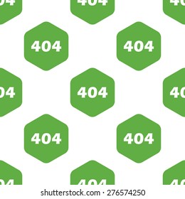 Text 404 in octagon, repeated on white background