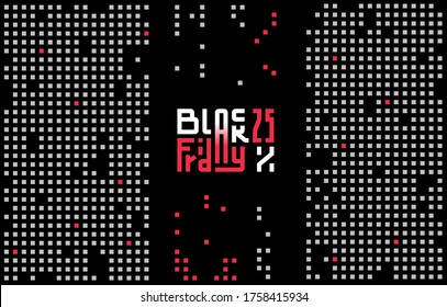 Text-Werbung Nachricht Black Friday. Verkaufslayout-Hintergrund. Für Kunstdesign-Vorlage, Broschüren Stil Layout, Banner, Idee, Cover, Booklet. Benennung eines Preisnachlasses für Waren.