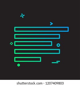 Text alignment icon design vector