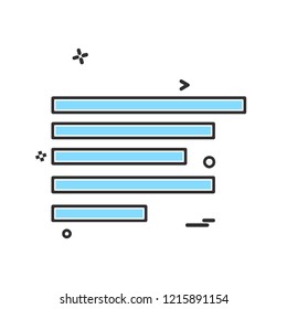 Text alignment icon design vector