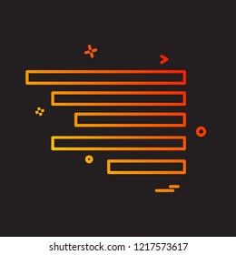 Text alignment icon design vector
