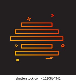 Text alignment icon design vector