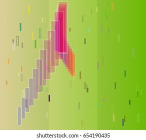 text Alphabet I art template