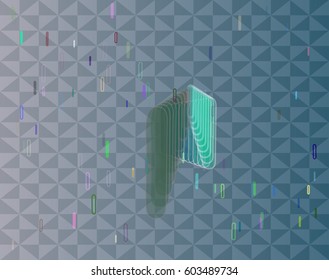 text Alphabet I background template