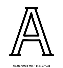text alphabet font 