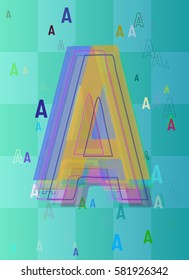 text Alphabet A idea art