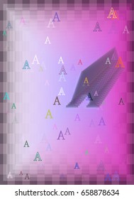 text Alphabet A idea background