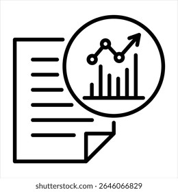 Text analysis icon  Illustration vector concept
