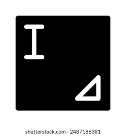 Icono de área de texto Ilustración de diseño de Vector