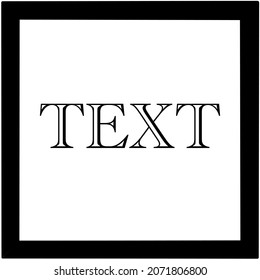 Icono de texto para diseño y logotipo 