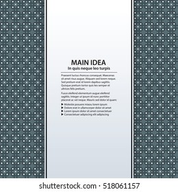Text background with colorful pattern. Useful for presentations, advertising and web design.