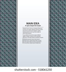 Text background with colorful pattern. Useful for presentations, advertising and web design.